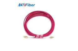 China FTTH Optic Duplex OM4 Fiber Patch Cord Cable Multimode supplier