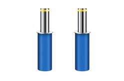 China Brushed Finishing Auto Lifting Retractable Rising Bollards 100m Remote Control supplier