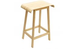 China Creative Bamboo Curved Seat Bar Stool with Eco-friendly Design and CE Certificate supplier