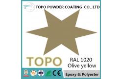 China RAL 1020 Olive Yellow Epoxy Polyester Powder Coating For Indoor Applications supplier