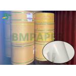 Virgin Pulp Chromo Gloss Coated 80gsm C1S Art Paper Rolls 720mm 1020mm Width for sale