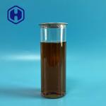 Iced Cold Coffee Chocolate Plastic Drink Can 310ml Clear Straight Side Flat Bottom for sale