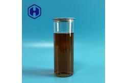 China Iced Cold Coffee Chocolate Plastic Drink Can 310ml Clear Straight Side Flat Bottom supplier