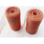Customized Pure Red Copper Knitted Mesh 1.3m Stopper Blocker Corrugated Shape for sale