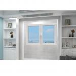 White Tilt And Turn UPVC Window Double Glass Outward Swinging Windows Customizable