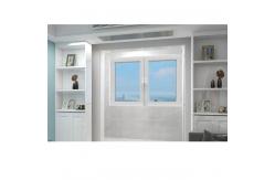 China White Tilt And Turn UPVC Window Double Glass Outward Swinging Windows Customizable supplier