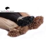 Natural Virgin Hair Extensions , Keratin U Tip Human Hair Extensions