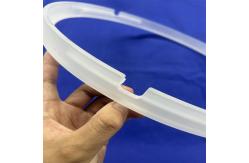 China Custom High Purity Transparent Quartz Perforated Quartz Transparent Ring Factory supplier