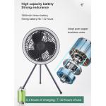 7800mAh Camping Tent Fan Outdoor Electric Light Rechargeable Detachable Tripod Fan for sale