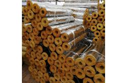 China 64kg/m3 Glass Wool Tube With Aluminum Foil Steam Pipe Insulation 25mm Thick supplier