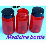 150cc Red Medicine Bottles Food Grade Vitamin Empty Capsule Bottles for sale