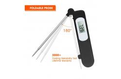 China Foldable Probe BBQ 392F LFGB Instant Read Meat Thermometer supplier