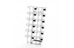China Collapsible 12Wire Pockets Floor Display Stand For Calendar supplier