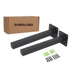 Custom Wall Mounted Retro Decor Shelf Hardware Brace Square Pipe Mounting Bracket for sale