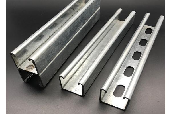 Manufacturer Electrical Galvanized Unistrut p1001 1-5/8'' Solid Slotted Double Channel