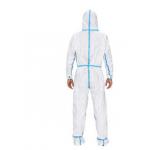 China White Disposable Protective Coveralls Particle Protection With Attached Hood for sale