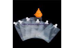 China Custom Clear Plastic Liquid Drinking Stand Up Pouch With Spout supplier