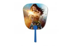 China 17x17cm 3D Round Shape Hand Fan 3D Custom Lenticular Printing For Advertisement supplier