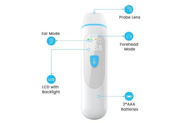 LED Digital Fever Handheld Infrared Forehead Body Thermometer