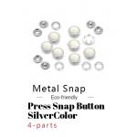 Press Snap Button 15 mm Silver Color for sale