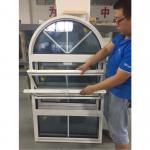 OEM Arched Double Aluminum Hung Window Fluorocarbon Coating for sale