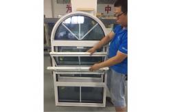 China OEM Arched Double Aluminum Hung Window Fluorocarbon Coating supplier
