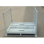 Practical Wire Mesh Pallet Cage Stackable Steel Stillages For Logistics