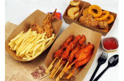 China Waterproof Corrugated Cardboard Takeaway Containers Custom Logo supplier