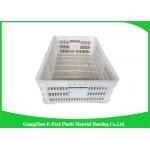 Household Plastic Food Crates Foldable Folding Solid For Fruit And Vegetable