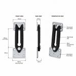 Adjustable Crocodile Buckle Sofa Bottom Separate Combination Connector Furniture Fastener Accessory