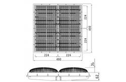 China SS304 490x490mm Above Ground Pool Floor Drain supplier