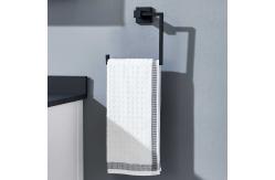 China Matte Black Wall Mount Towel Ring Paper Roll Bathroom Tissue Holder supplier