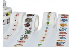 China Custom Printed Colored Cute Patterns Glitter Washi Tape supplier