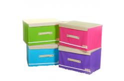 China Portable 420D 600D Non Woven Closet Underwear Storage Box With Lid supplier