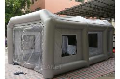 China Giant Inflatable Spray Booth Car Workstation Logo Printing Easy Assembly supplier