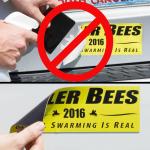 Self Adhesive Custom Car Magnetic Bumper Stickers Flexible Magnet Material