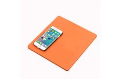 China Recyclable Natural Leather Mouse Pad For Gaming Waterproof USB Charging supplier