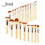 Jessup 25pcs Bamboo Makeup Brushes Set Makeup Foundation Brush Suppliers China Antimicrobial Brush T135 for sale