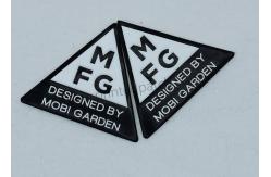 China Triangle Embossed TPU Clothing Labels Heat Press Iron On Patches supplier