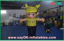 China Events Party Moving Inflatable Cartoon Characters With Oxford Cloth supplier