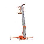 6m-16m Vertical Telescopic Single Mast Lift Aluminum Alloy Aerial Work Platforms for sale