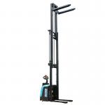 Motorized Electric Stacker Lift 5500mm Hight PLC Control  Automatic electric reach stacker for sale