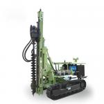 Hydraulic Solar Pile Driver Machine 56KW Host Power 20m - 120m Bore Depth