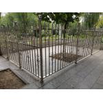 Iso 9001 Steel Picket Fence Wrought Picket Top Garden 6 Ft Tall Durable Prefabricated for sale