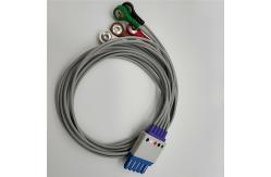 China 90cm 5 Leads HP PH ECG Cables And Leadwires With Snap supplier