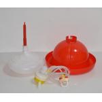 Poultry Drinking Lines System 80pcs Chicken Feeders And Drinkers