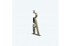 China maple leaf curtain head curtain finials Customized curtain rod set single bracket supplier