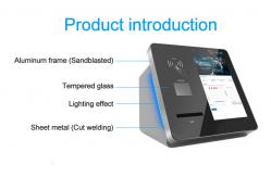 China Touch Screen Ticket Vending Machine Wall Mounted Kiosk With Bankcard RFID Card Reader supplier