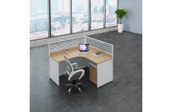China 2 4 6 Person Modern Office Workstations Desk Aluminum Profile Fabric Material supplier