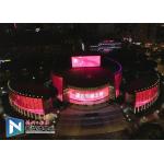 DIP Outdoor Glass Transparent P25 Mesh Transparent Panels Strip Grid Led Display Screen for sale